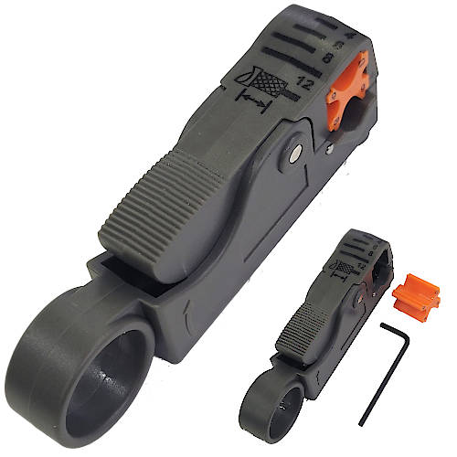 Pinza Pela Y Corta Cable Coaxial Y Electrico Nippon America Ght-323