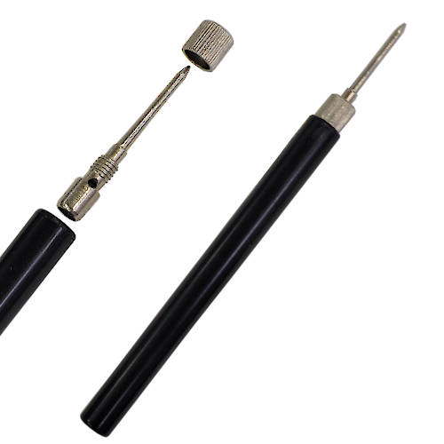 PUNTA PARA CABLE DE TESTER PIN LARGO COLOR NEGRO