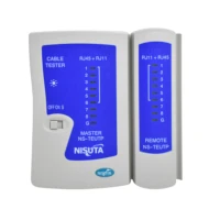 Tester De Red Para Rj45 Y Rj11 Digital Nisuta Con Funda Tester De Red Para Rj45 Y Rj11 Digital Nisuta Con Funda